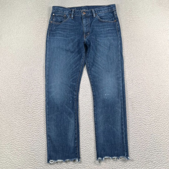 Denim & Supply Ralph Lauren Jeans Women 29 RL Tomboy Straight Raw Hem Denim Blue - Picture 1 of 10